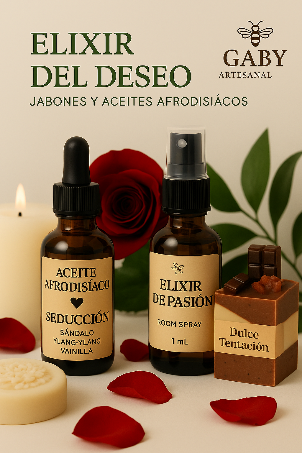 Elixir del Deseo❤️ Jabones y aceites Afrodisíacos