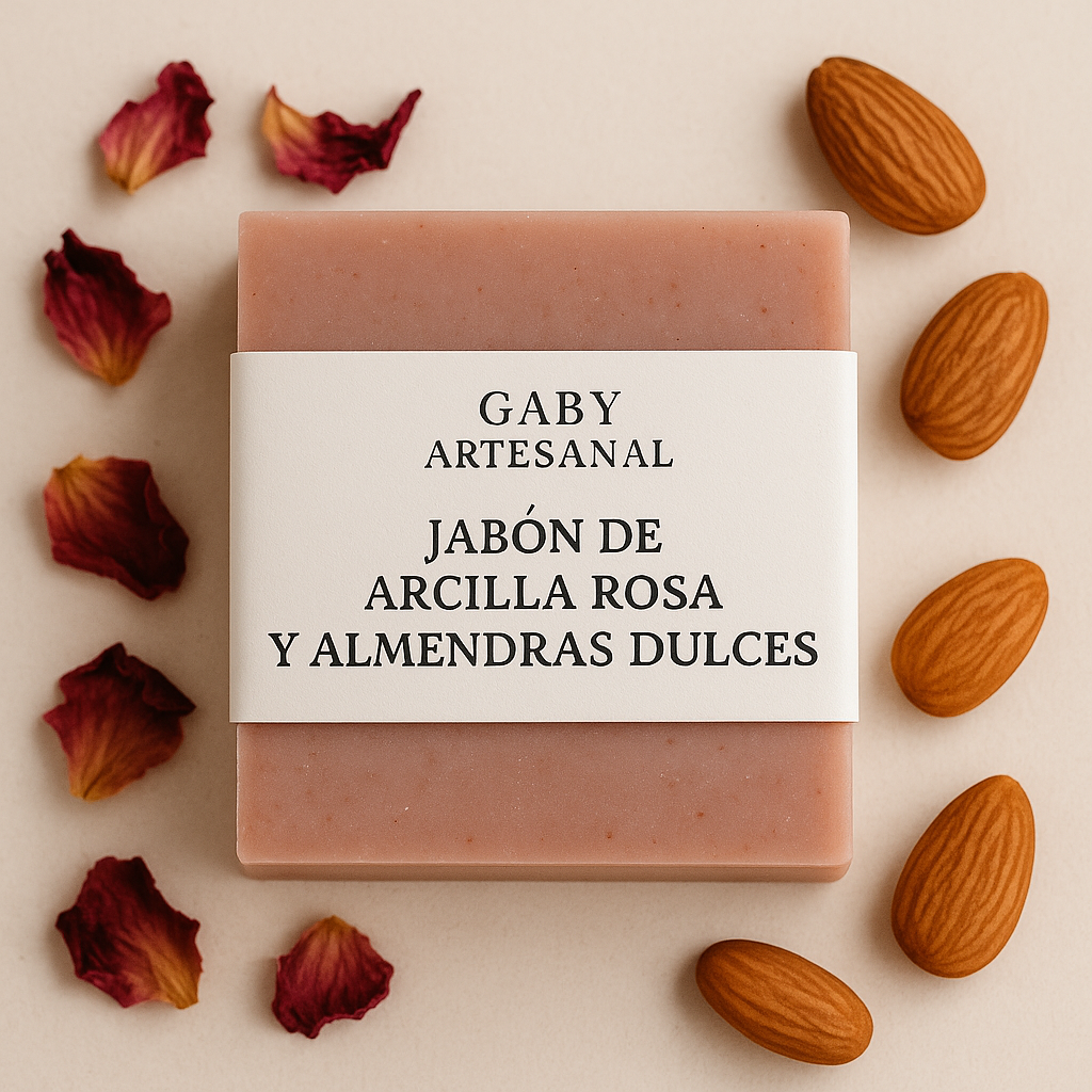 JabĂłn de Arcilla Rosa y Almendras Dulcesđș