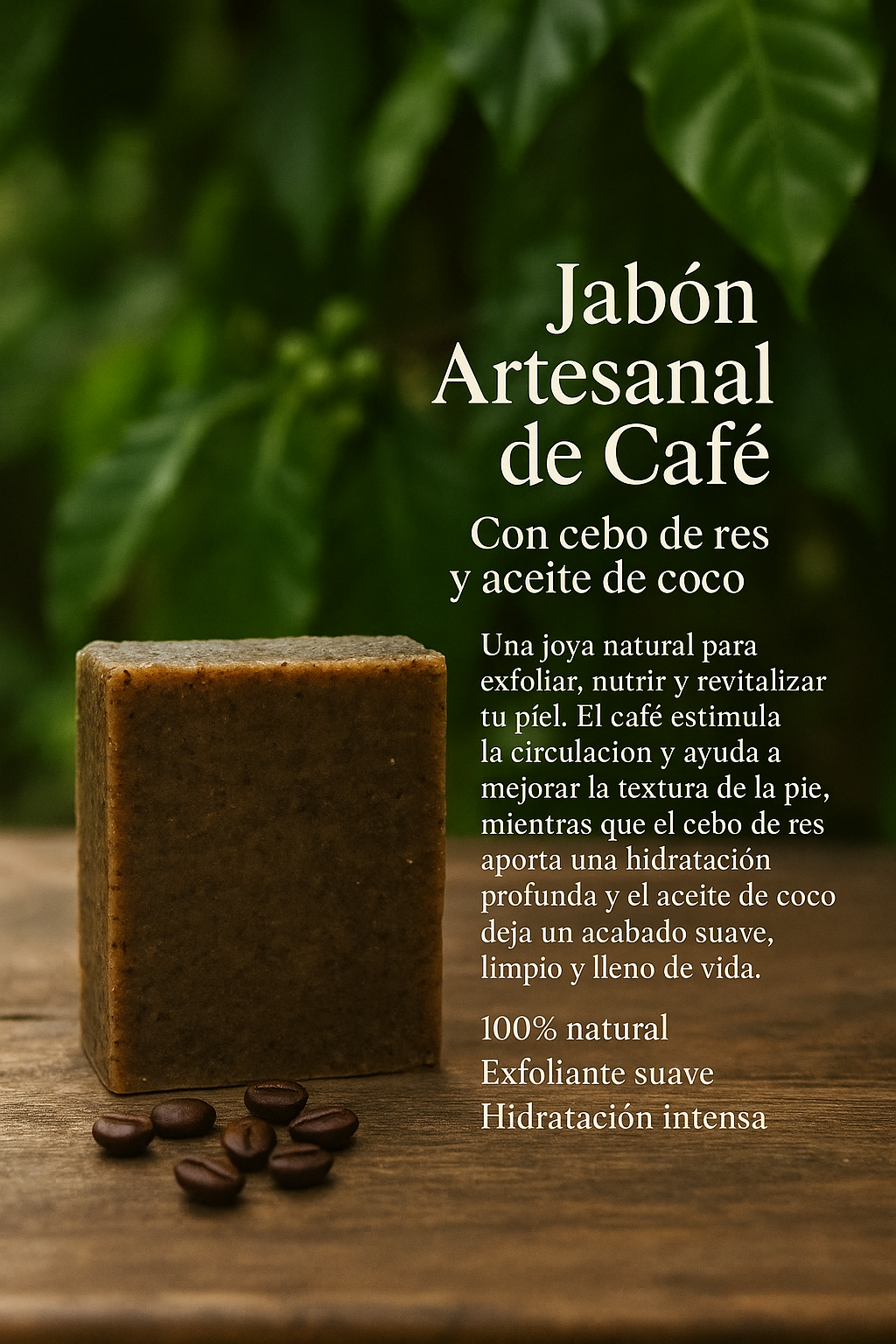 Jabón artesanal de Café