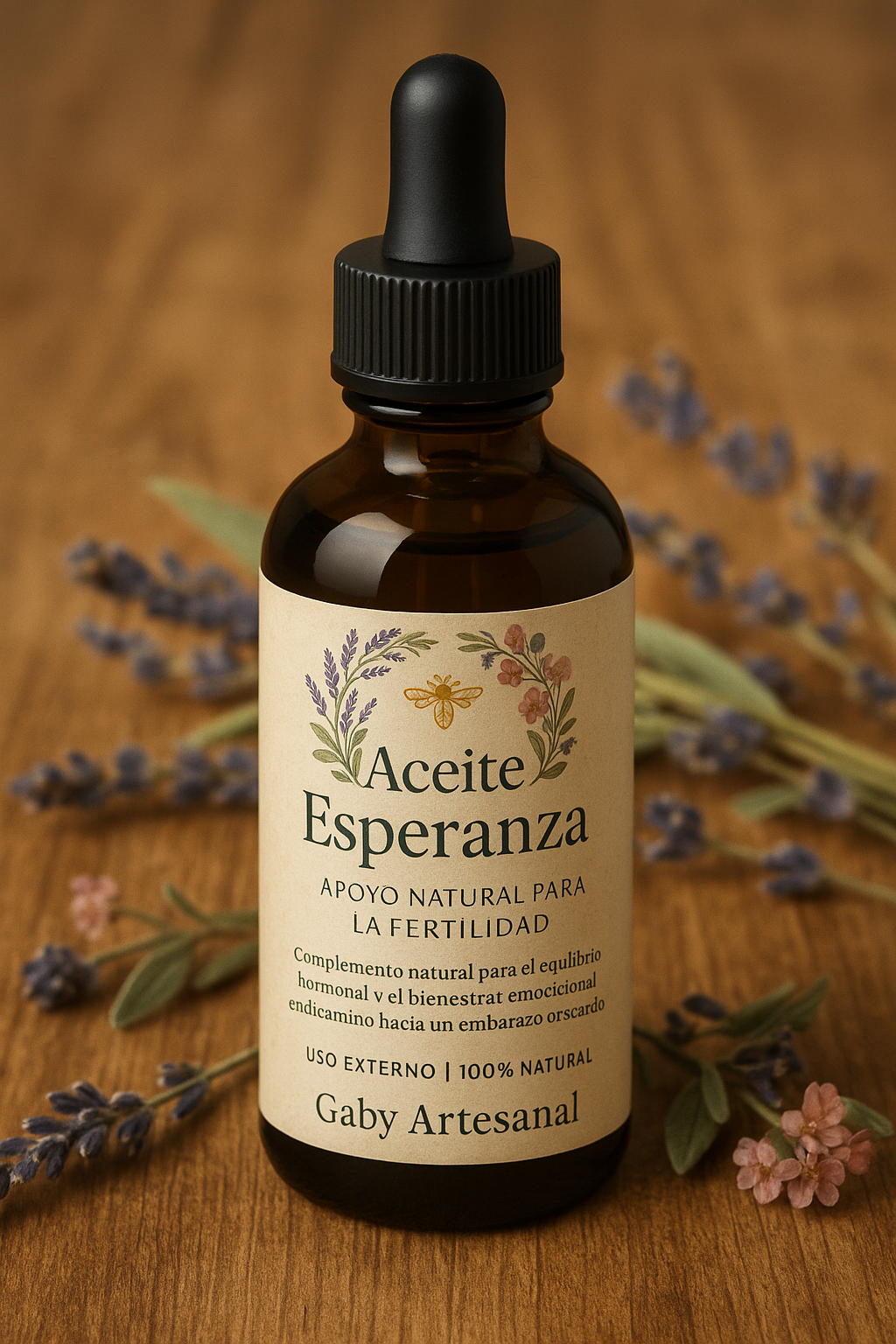 🌸 Aceite Esperanza – Fertilidad & Equilibrio Femenino