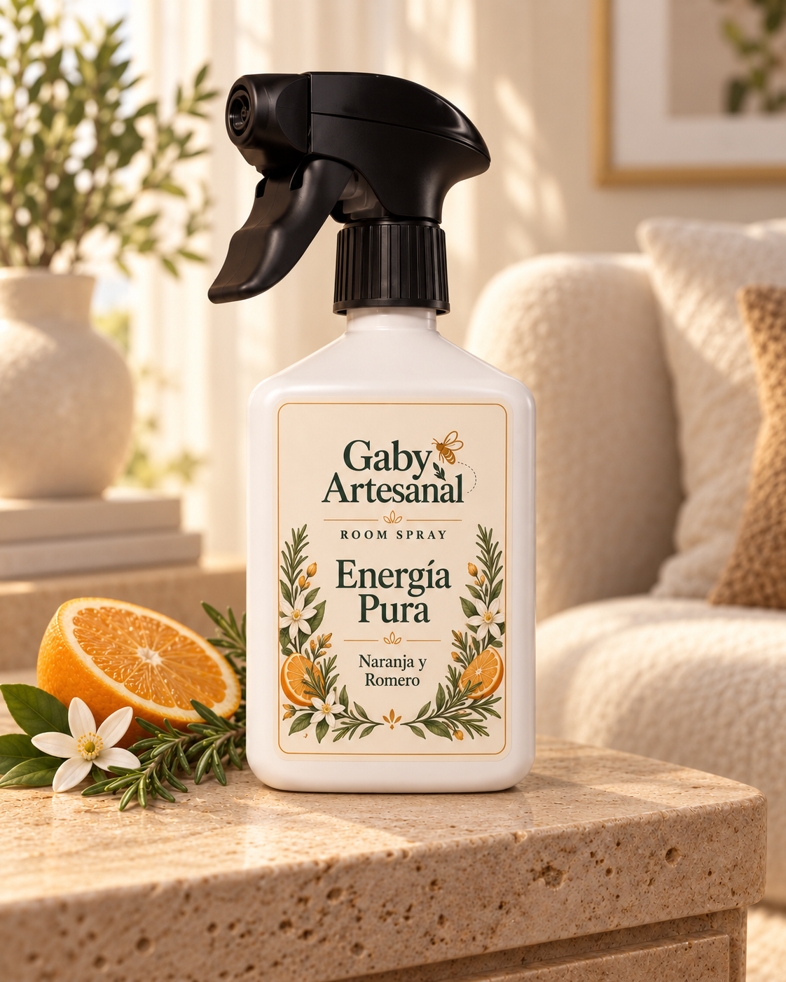 ☀️ Energía Pura (Naranja y Romero)