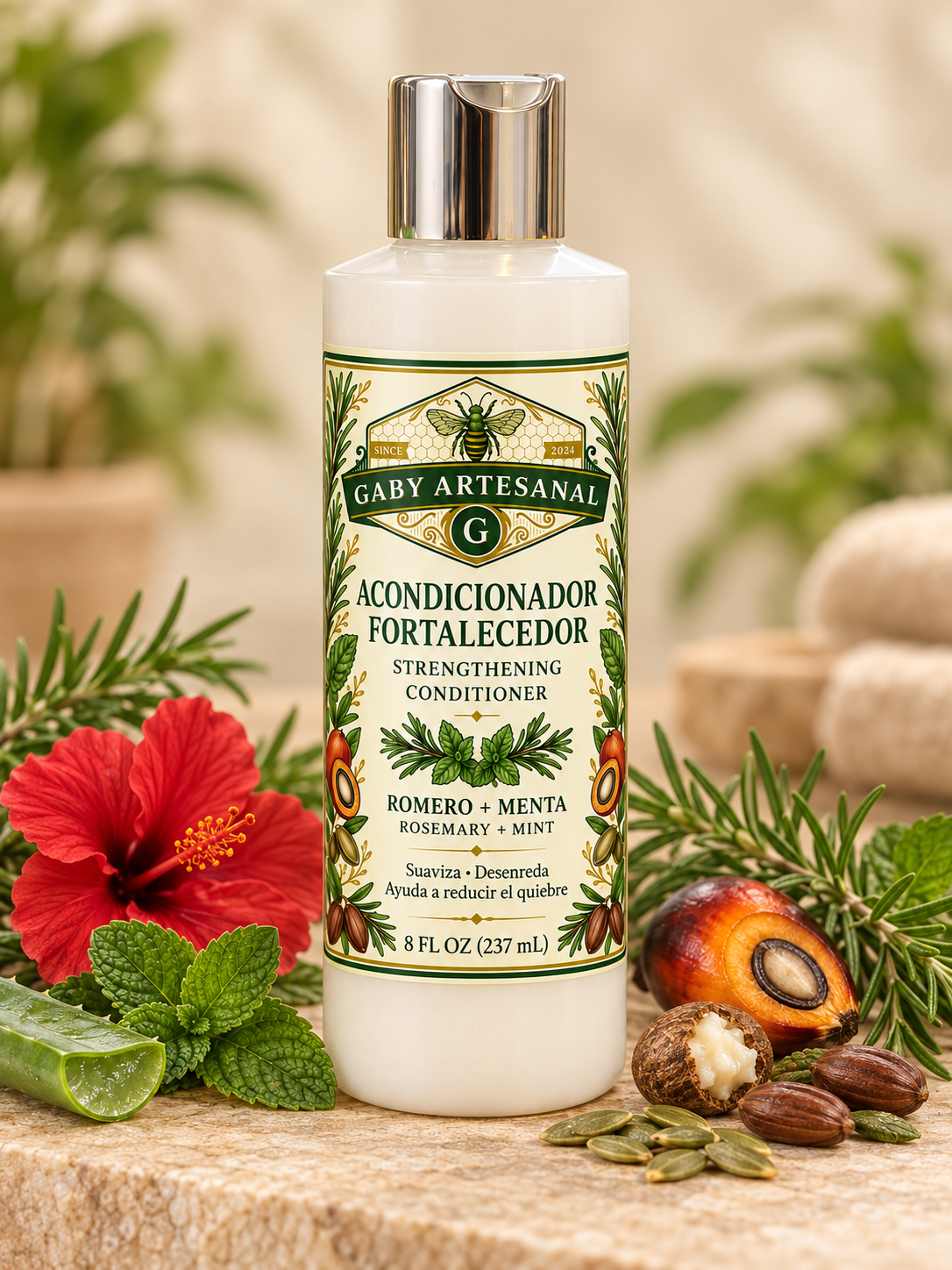 🌿 Acondicionador Artesanal Fortalecedor