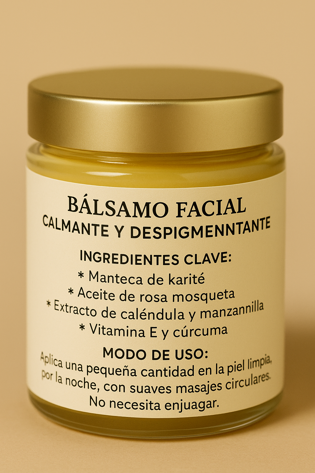 Bálsamo facial Calmante y Despigmentante